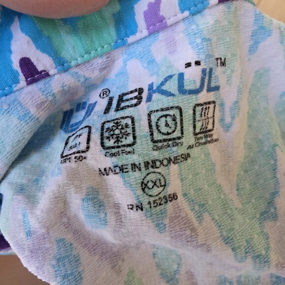 IBKUL Tillie Jade Lavender Blue 1/4 Zip Top Tennis Golf Shirt Ladies Sz XXL - Picture 5 of 5